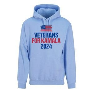 Veterans For Kamala 2024 Election American Flag Unisex Surf Hoodie