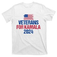 Veterans For Kamala 2024 Election American Flag T-Shirt