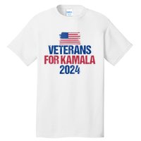 Veterans For Kamala 2024 Election American Flag Tall T-Shirt