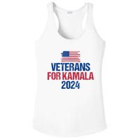 Veterans For Kamala 2024 Election American Flag Ladies PosiCharge Competitor Racerback Tank