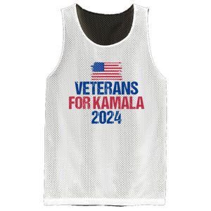 Veterans For Kamala 2024 Election American Flag Mesh Reversible Basketball Jersey Tank