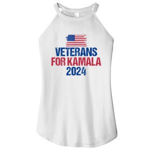 Veterans For Kamala 2024 Election American Flag Women's Perfect Tri Rocker Tank