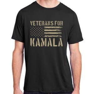 Veterans For Kamala Harris 2024 Election Usa Flag Military Adult ChromaSoft Performance T-Shirt