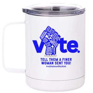 Vote For Kamala 2024 President 12 oz Stainless Steel Tumbler Cup