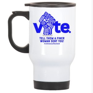 Vote For Kamala 2024 President Stainless Steel Travel Mug