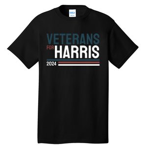 Veterans For Kamala Harris 2024 Tall T-Shirt