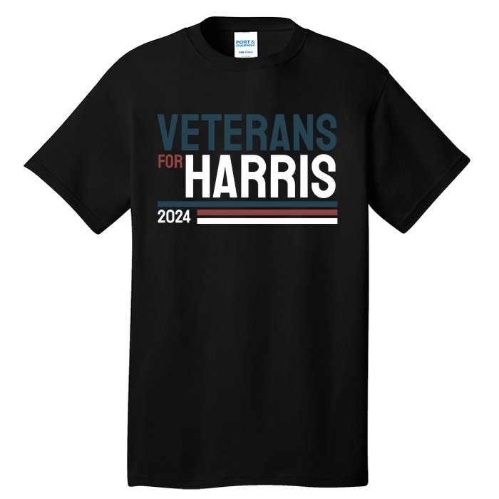 Veterans For Kamala Harris 2024 Tall T-Shirt