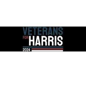 Veterans For Kamala Harris 2024 Bumper Sticker