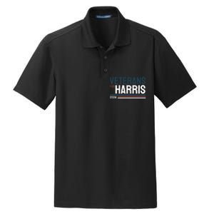 Veterans For Kamala Harris 2024 Dry Zone Grid Polo