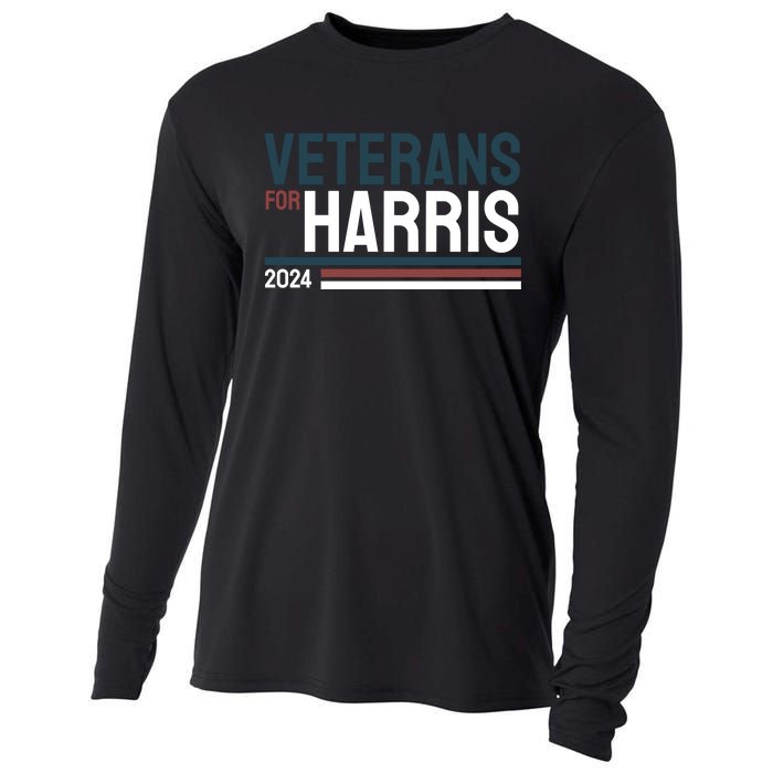 Veterans For Kamala Harris 2024 Cooling Performance Long Sleeve Crew