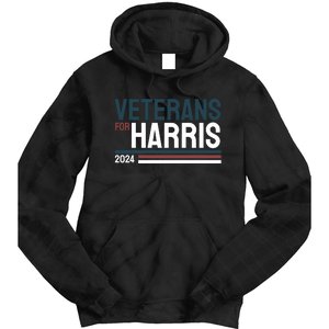 Veterans For Kamala Harris 2024 Tie Dye Hoodie