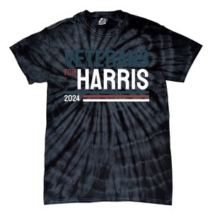 Veterans For Kamala Harris 2024 Tie-Dye T-Shirt