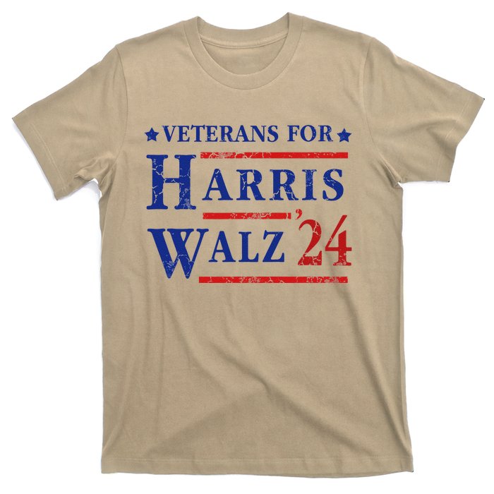 Veterans For Kamala Harris Tim Walz 2024 Election T-Shirt