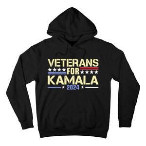 Veterans For Kamala American Flag Kamalaharris Supporter Hoodie