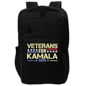 Veterans For Kamala American Flag Kamalaharris Supporter Impact Tech Backpack