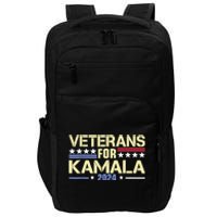 Veterans For Kamala American Flag Kamalaharris Supporter Impact Tech Backpack