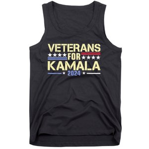 Veterans For Kamala American Flag Kamalaharris Supporter Tank Top