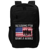 Veterans For Kamala Harris 2024 Election Usa Flag Military Impact Tech Backpack