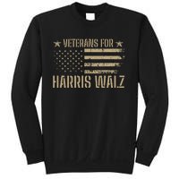 Veterans For Kamala Harris 2024 Election Usa Flag Military Sweatshirt