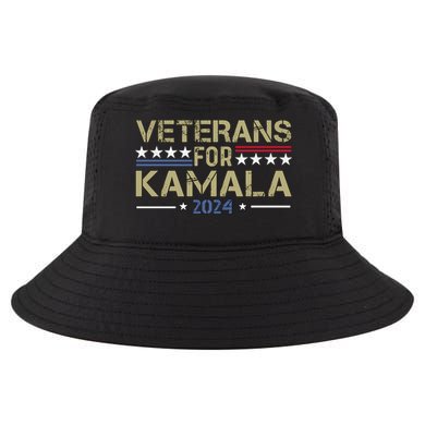 Veterans For Kamala Harris 2024 Election Cool Comfort Performance Bucket Hat