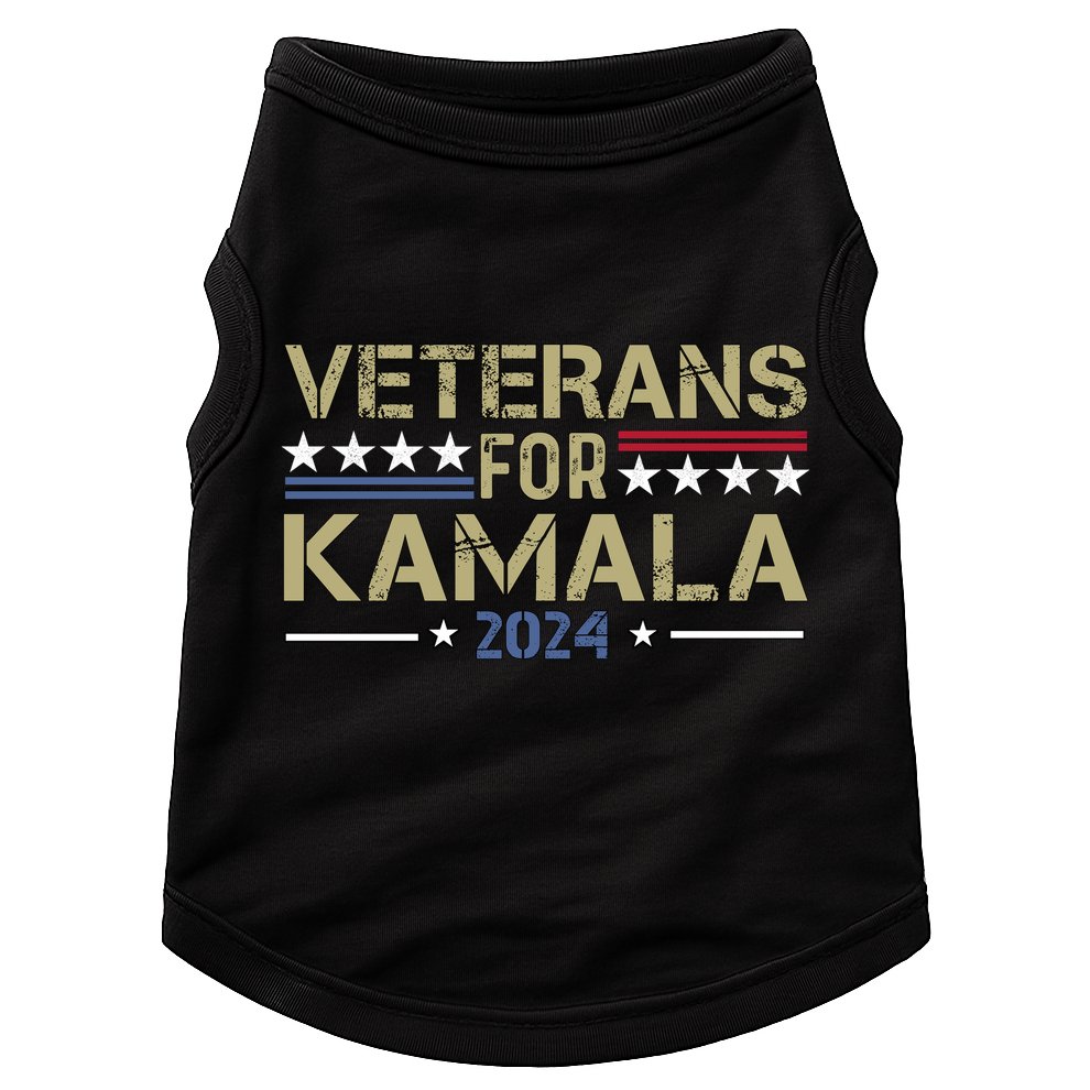 Veterans For Kamala Harris 2024 Election Doggie Tank