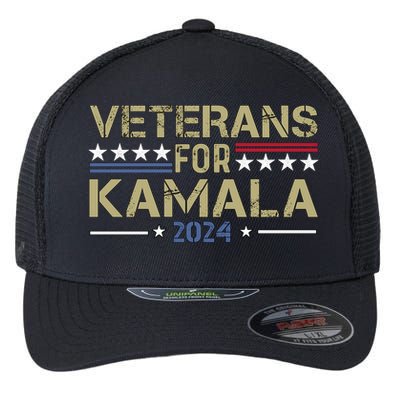 Veterans For Kamala Harris 2024 Election Flexfit Unipanel Trucker Cap