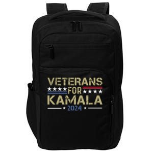 Veterans For Kamala Harris 2024 Election Impact Tech Backpack