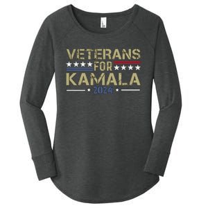 Veterans For Kamala Harris 2024 Election Women's Perfect Tri Tunic Long Sleeve Shirt