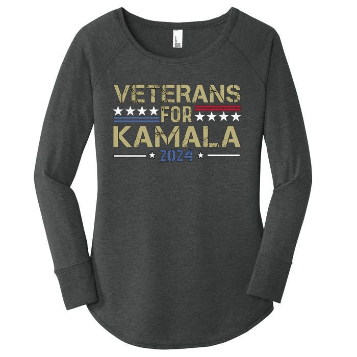 Veterans For Kamala Harris 2024 Election Women's Perfect Tri Tunic Long Sleeve Shirt