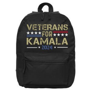 Veterans For Kamala Harris 2024 Election 16 in Basic Backpack