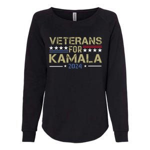 Veterans For Kamala Harris 2024 Election Womens California Wash Sweatshirt