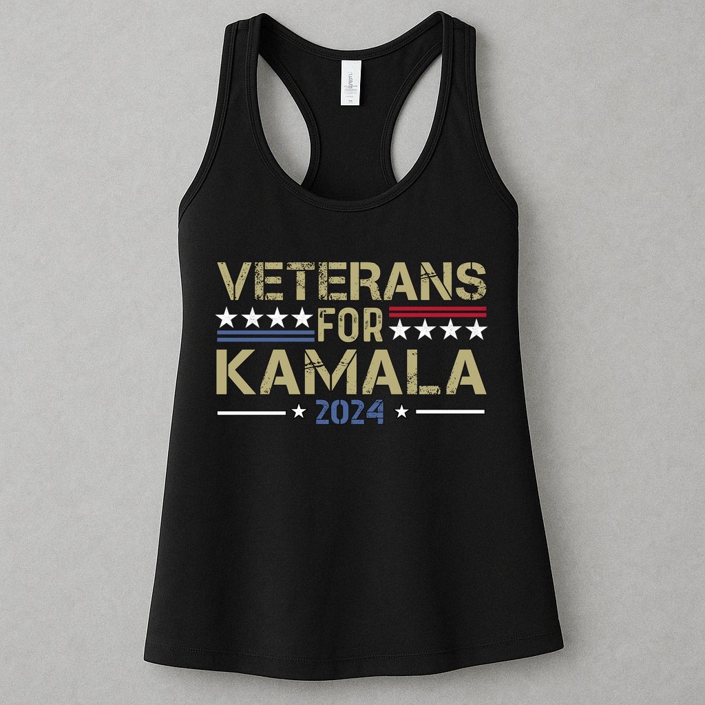 Veterans For Kamala Harris 2024 Election Womens Tank Top