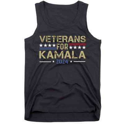 Veterans For Kamala Harris 2024 Election Tank Top