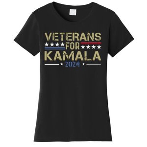 Veterans For Kamala Harris 2024 Election Women's T-Shirt