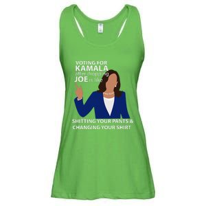 Voting For Kamala After Dropping Joe Is Like Shitting Ladies Essential Flowy Tank