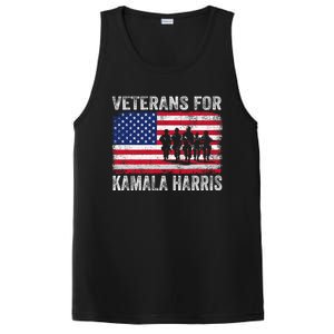 Veterans For Kamala Harris 2024 Election Usa Flag Military PosiCharge Competitor Tank