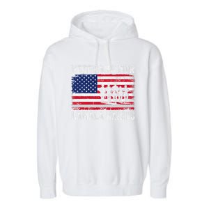 Veterans For Kamala Harris 2024 Election Usa Flag Military Garment-Dyed Fleece Hoodie