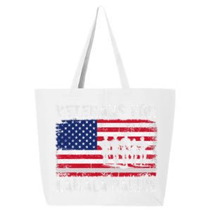 Veterans For Kamala Harris 2024 Election Usa Flag Military 25L Jumbo Tote