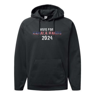 Vote For Kamala Harris | Kamala Harris 2024 Performance Fleece Hoodie