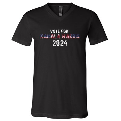 Vote For Kamala Harris | Kamala Harris 2024 V-Neck T-Shirt