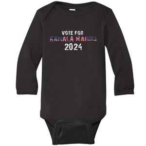 Vote For Kamala Harris | Kamala Harris 2024 Baby Long Sleeve Bodysuit