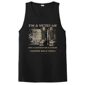 Veterans For Kamala Harris Tim Walz 2024 Election Usa Flag PosiCharge Competitor Tank