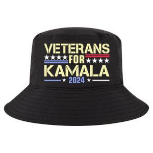 Veterans For Kamala American Flag Kamala Harris Supporter Cool Comfort Performance Bucket Hat