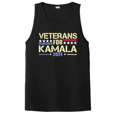 Veterans For Kamala American Flag Kamala Harris Supporter PosiCharge Competitor Tank