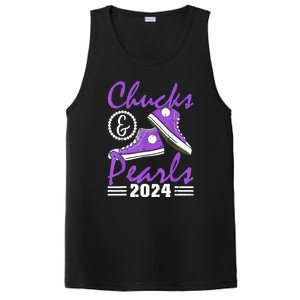 Voting For Kamala Harris Usa Election Chucks And Pearls 2024 Gift PosiCharge Competitor Tank