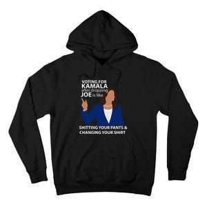 Voting For Kamala After Dropping Joe Is Like Shitting Tall Hoodie