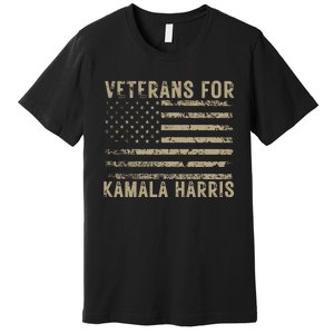 Veterans For Kamala Harris 2024 Election Premium T-Shirt