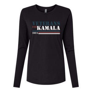 Veterans For Kamala Harris 2024 Womens Cotton Relaxed Long Sleeve T-Shirt