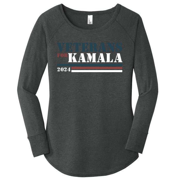 Veterans For Kamala Harris 2024 Women's Perfect Tri Tunic Long Sleeve Shirt