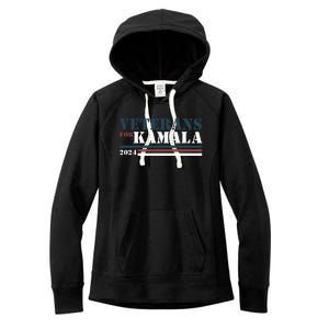 Veterans For Kamala Harris 2024 Women's Fleece Hoodie